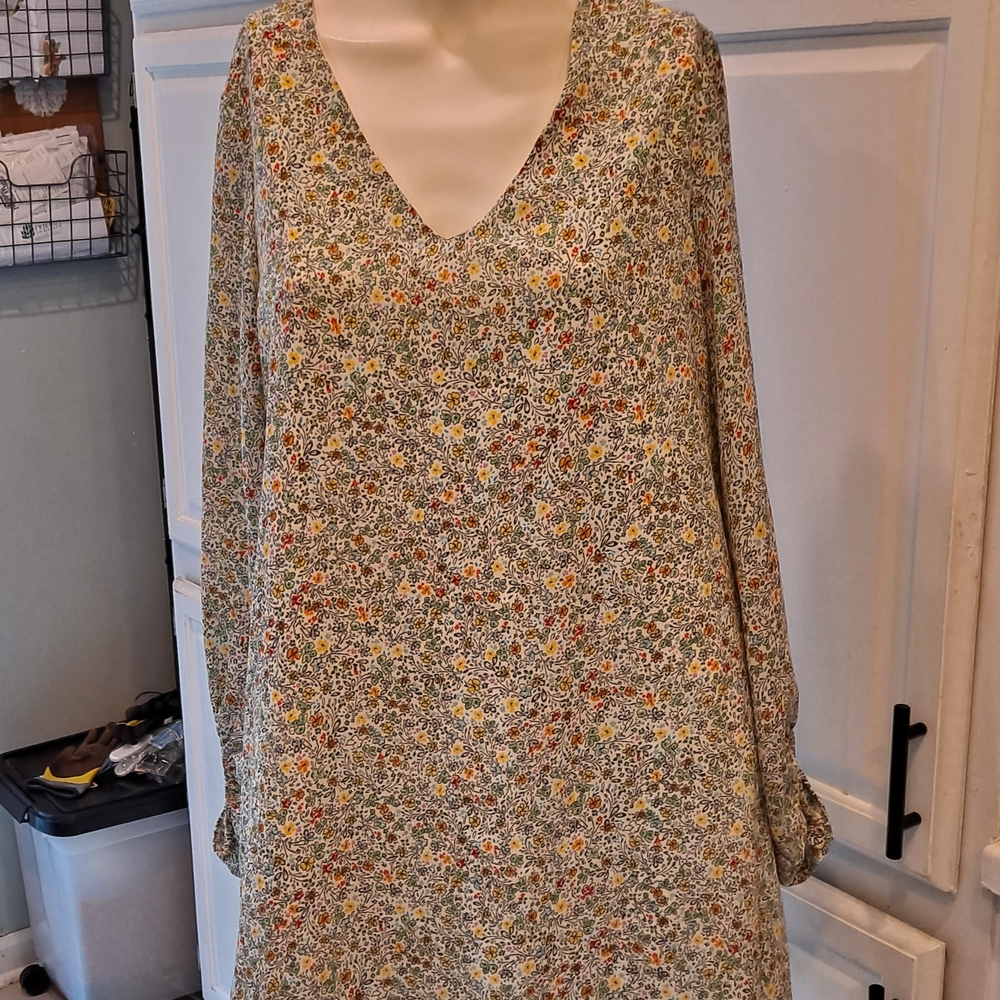 Floral V-Neck Mini Dress
